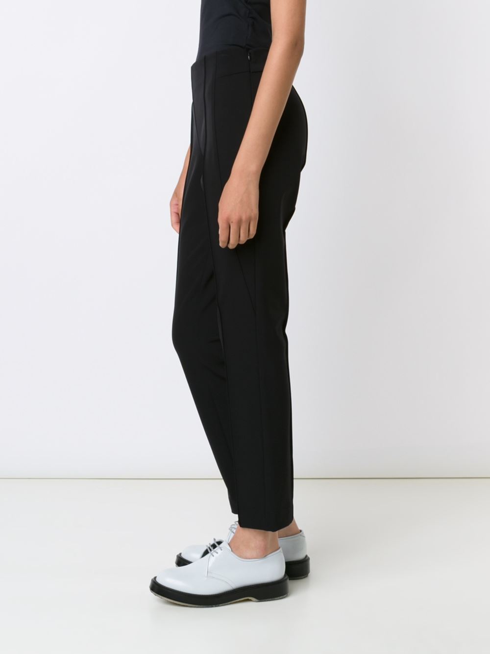straight cropped trousers