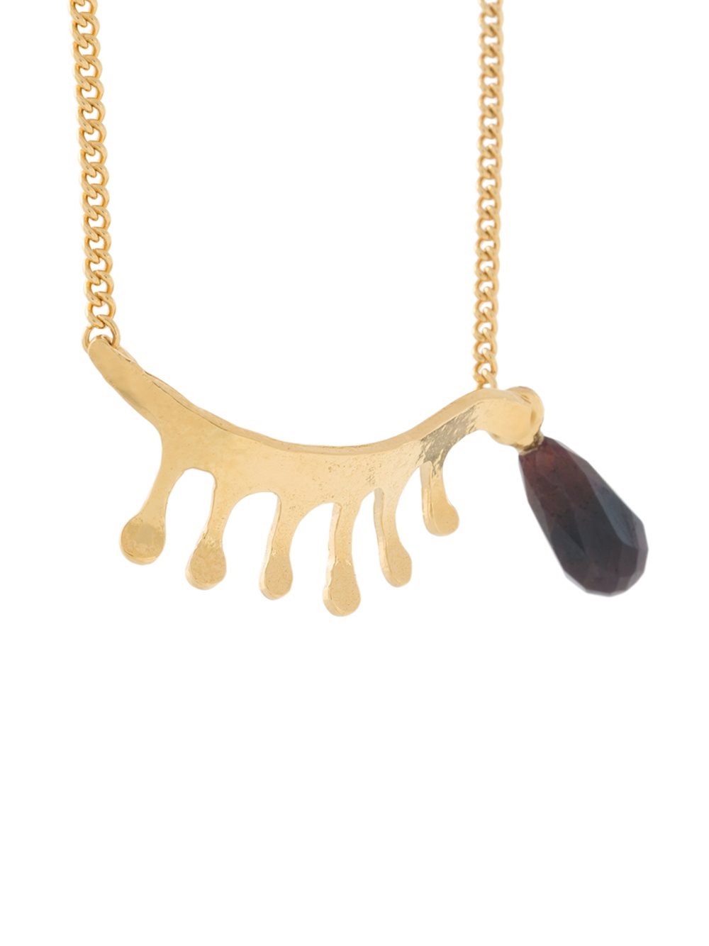 'In Mood For Love' eyelash garnet necklace