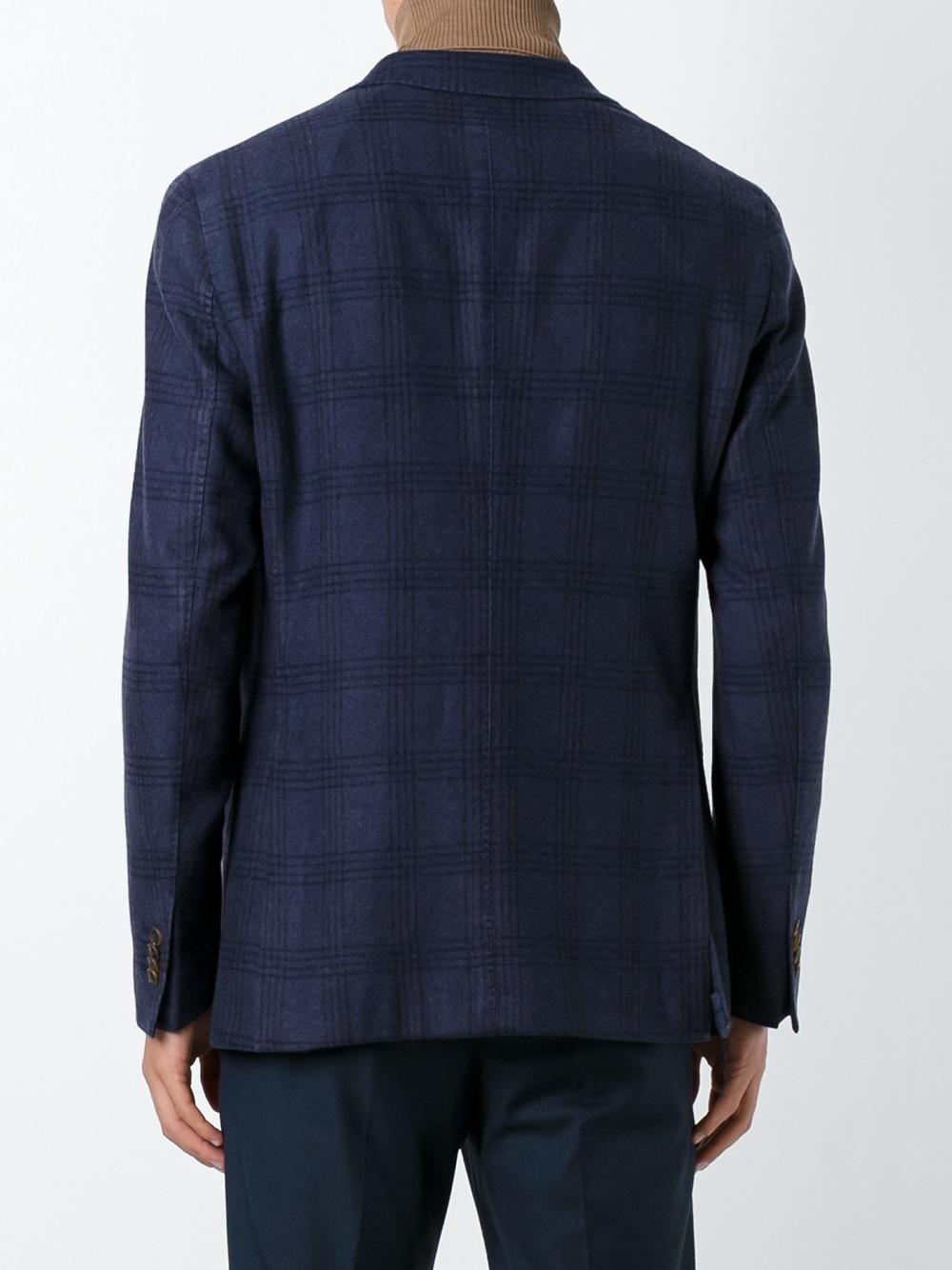 checked blazer 