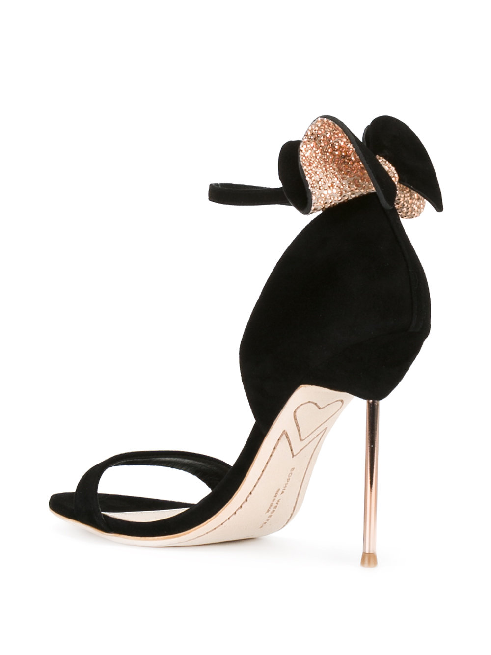 glitter embellished sandals