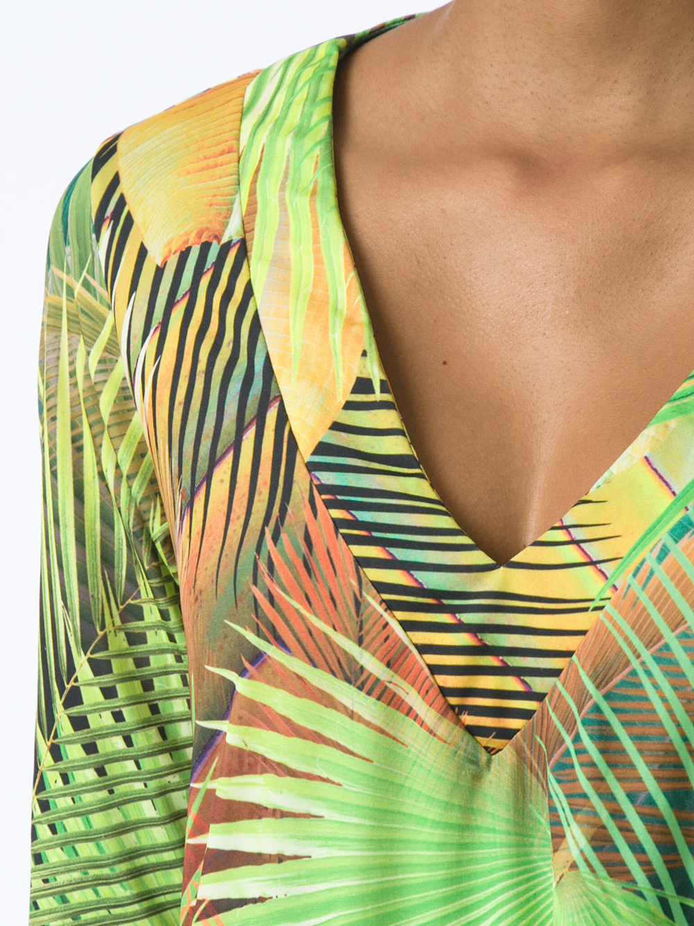 tropical print tunic