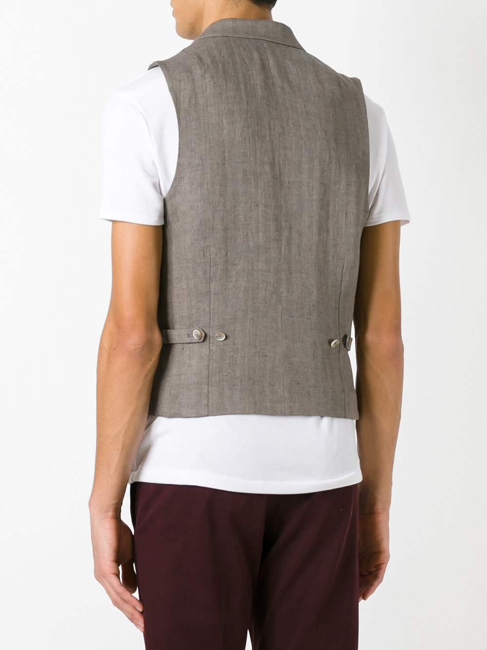 peaked lapel waistcoat