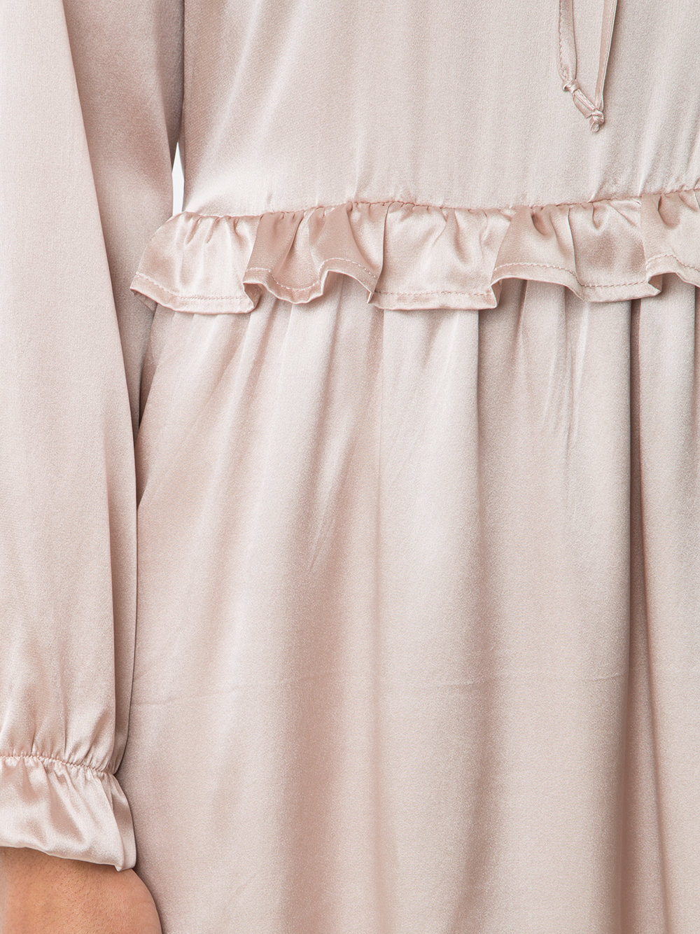 frilled trim dress