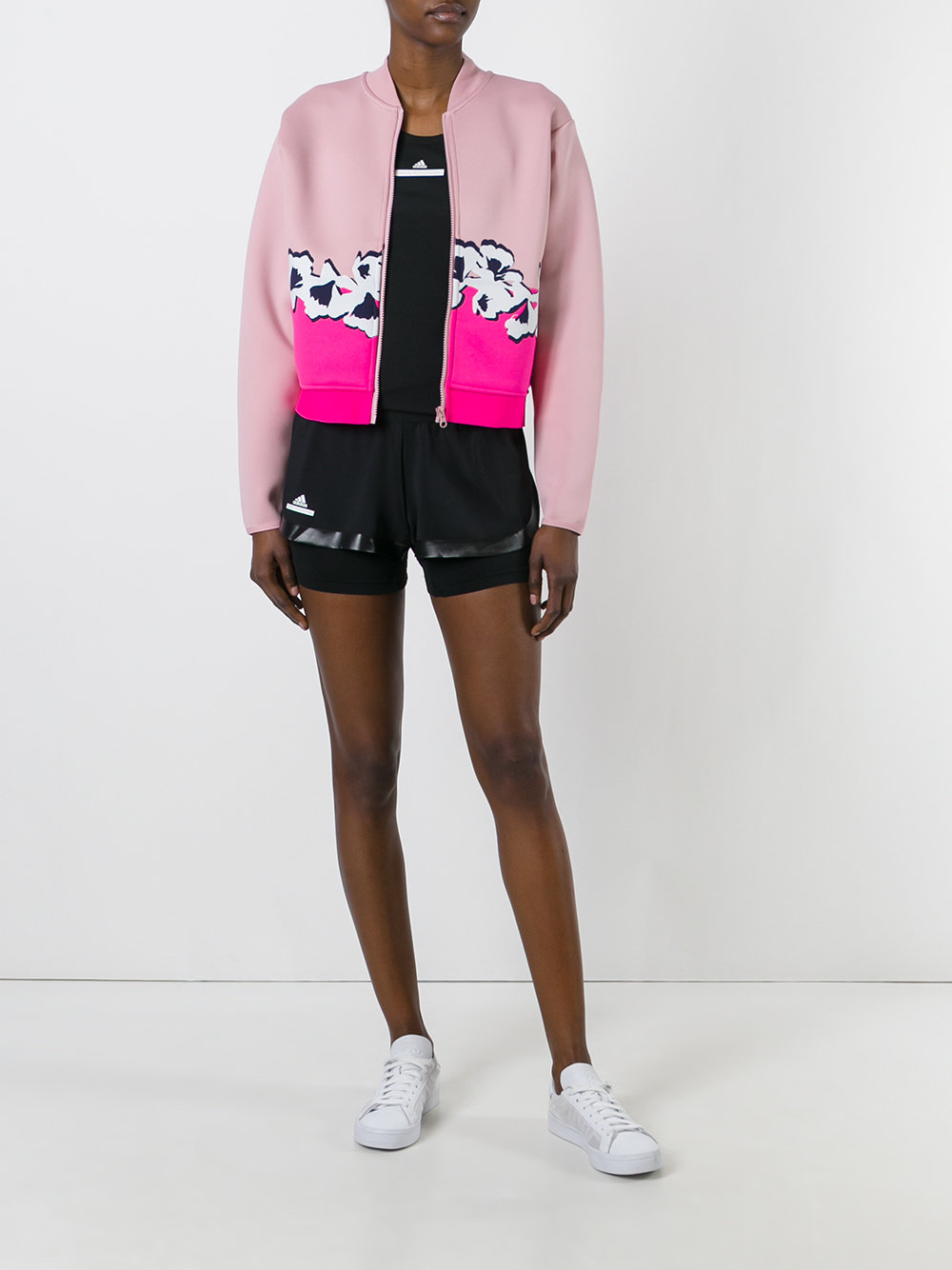 floral print bomber jacket