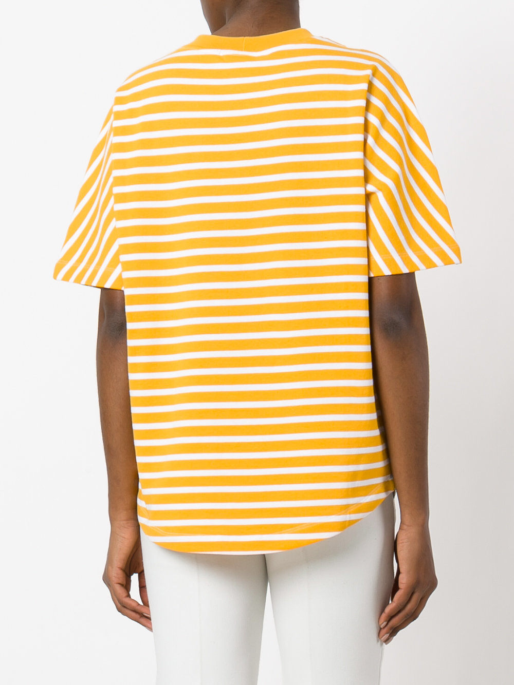 striped print T-shirt