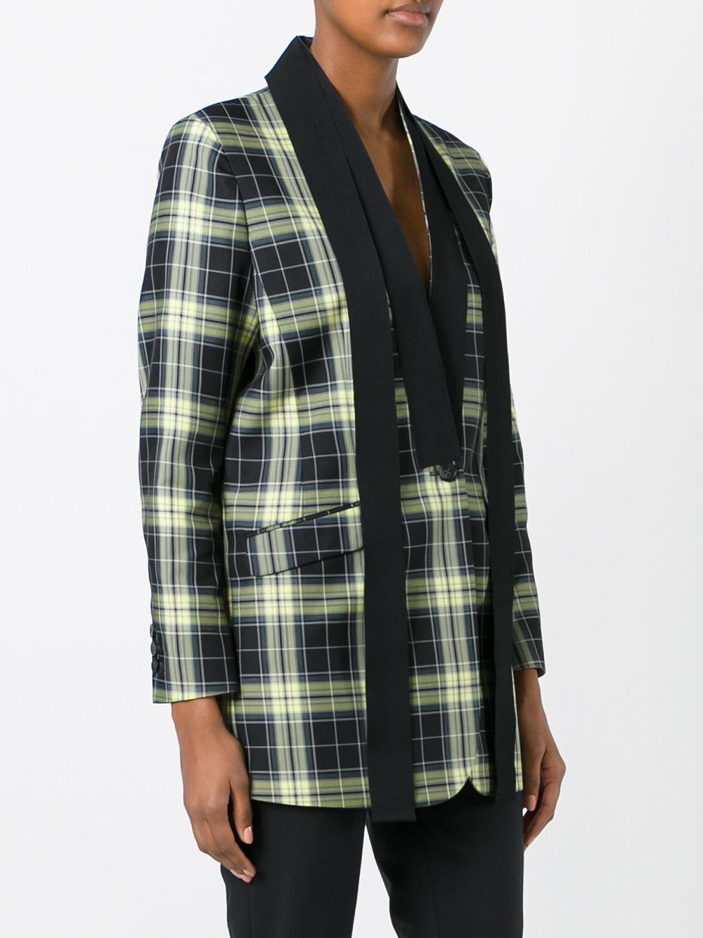 checked blazer 