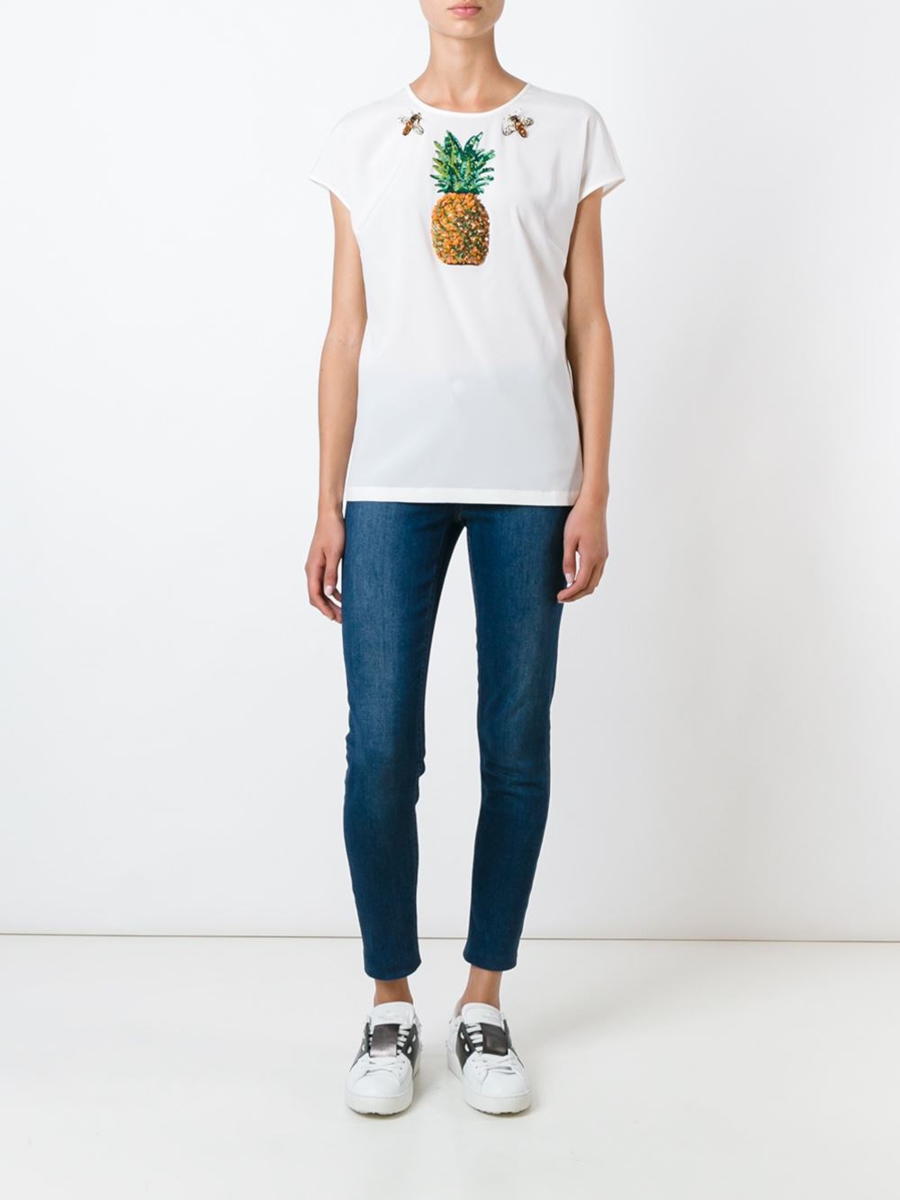 embellished shortsleeved top 