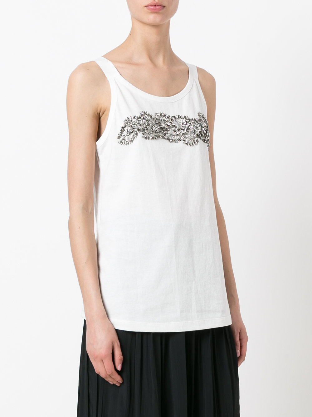 crystal detail tank top