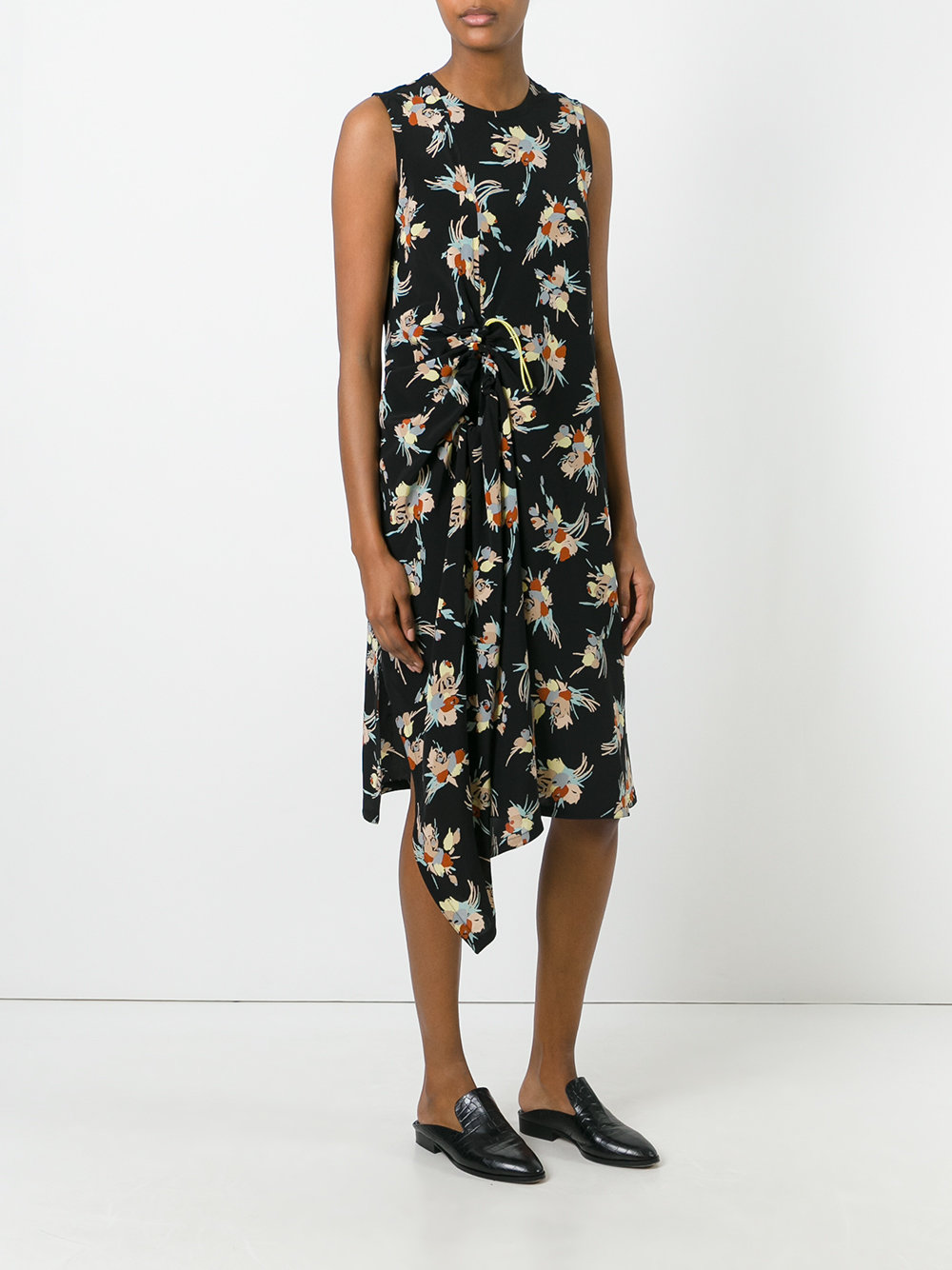 floral asymmetric dress