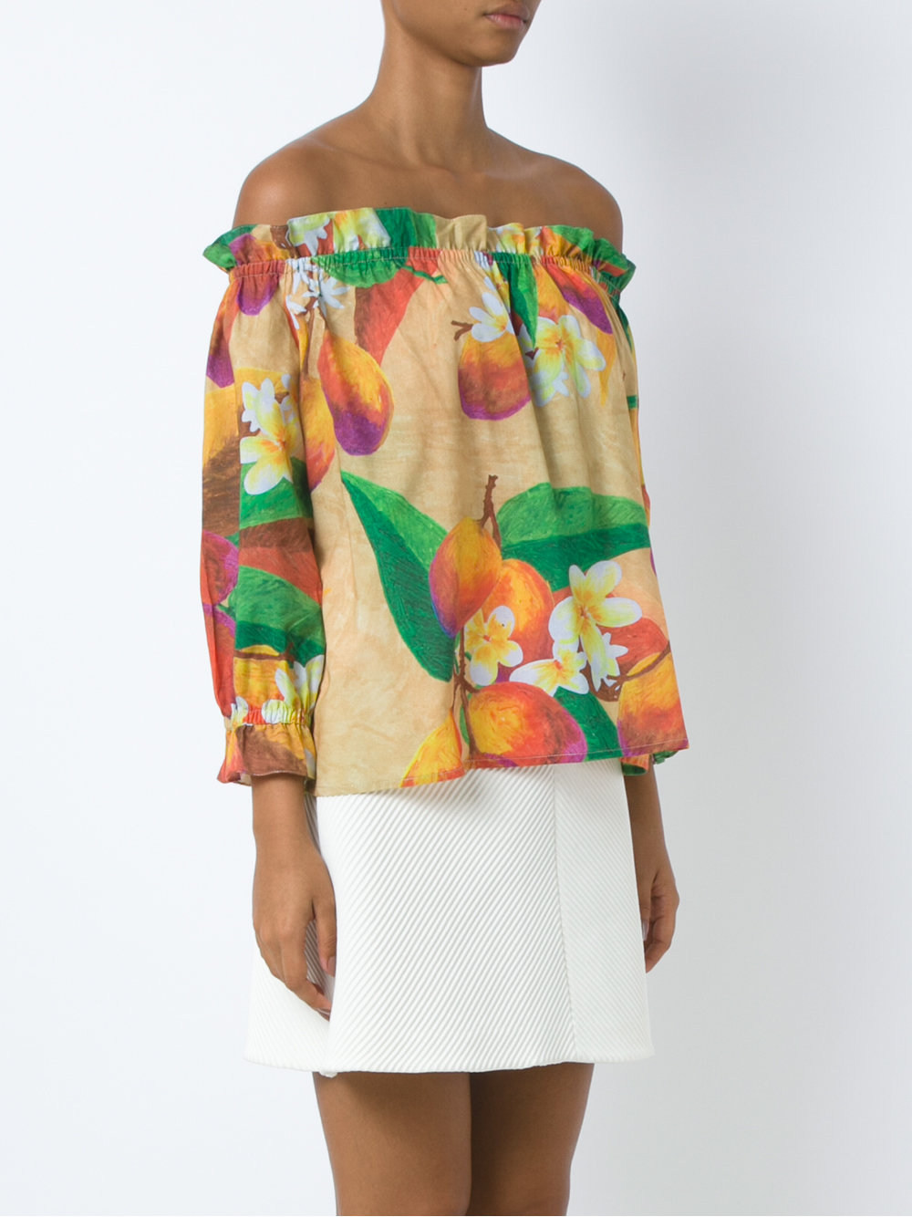 off the shoulder mango blouse