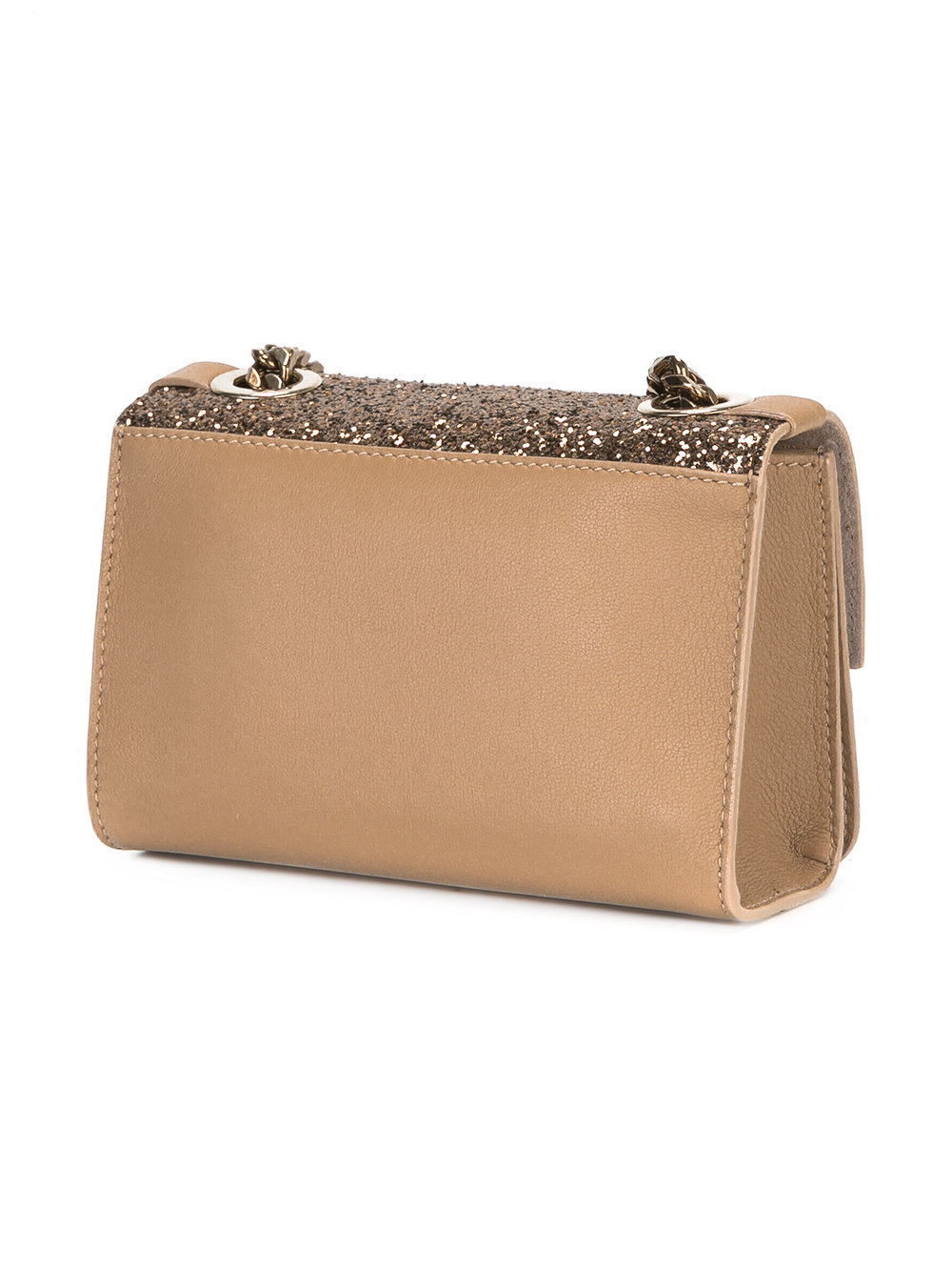 sparkle-effect crossbody bag