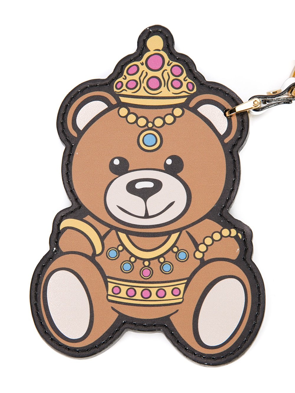 crowned teddy bear keyring