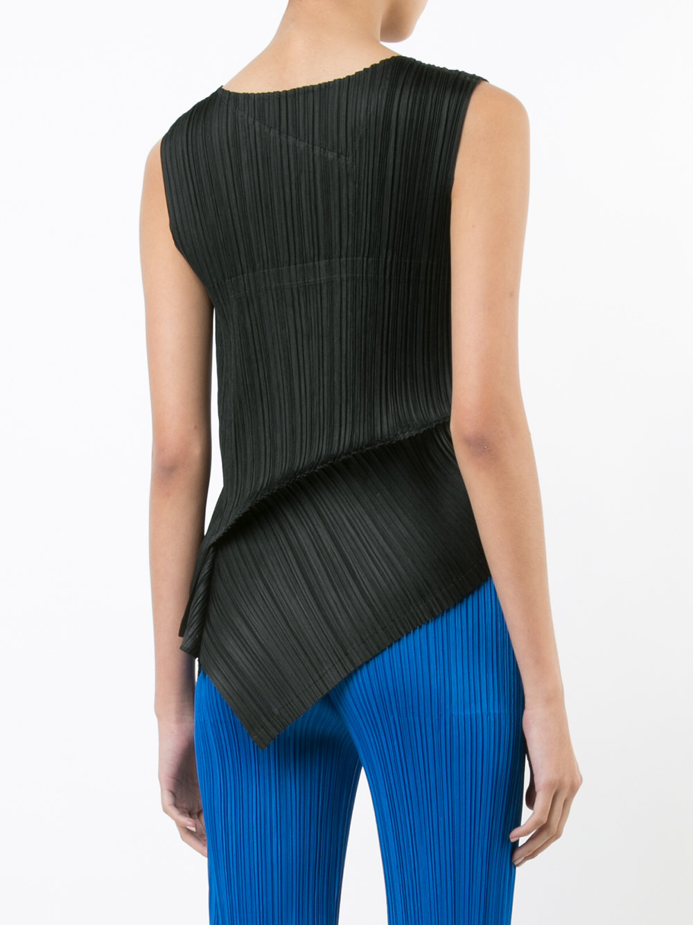 asymmetric pleated blouse 