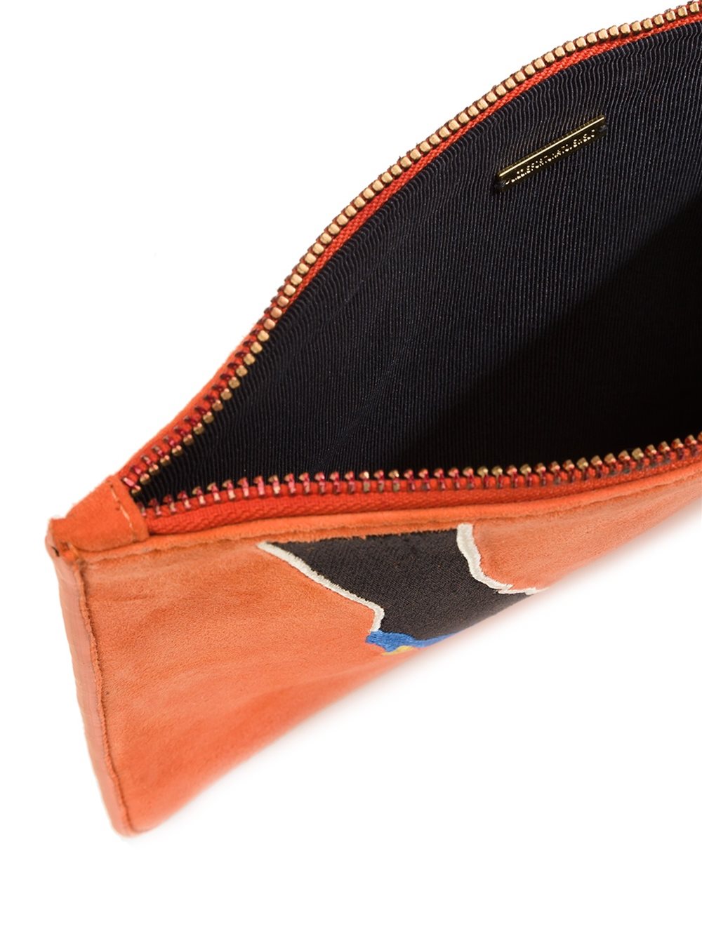 shoes print clutch 