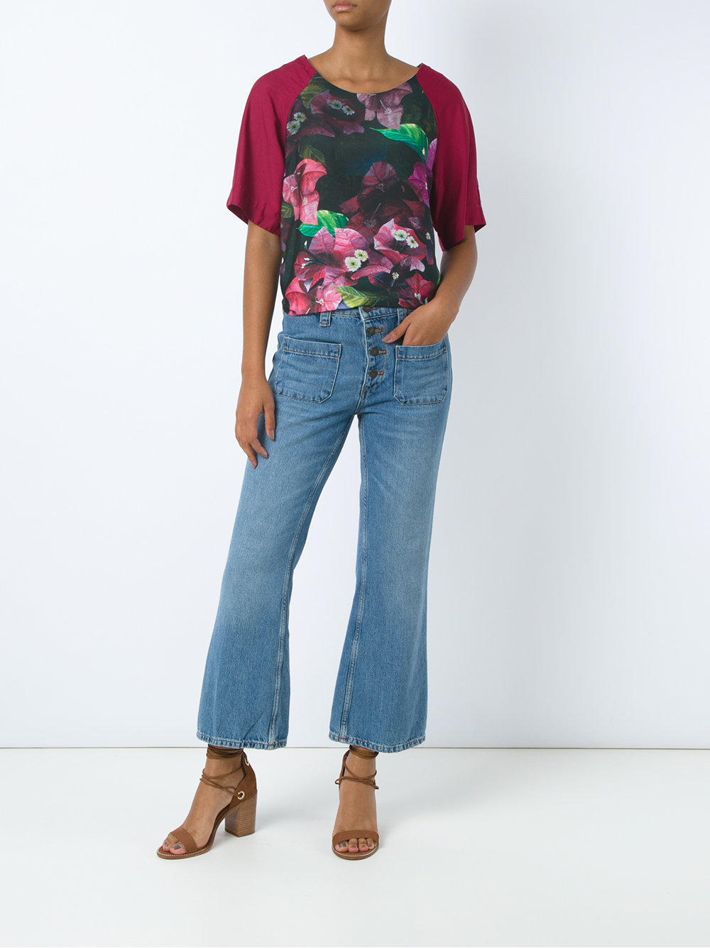 floral blouse
