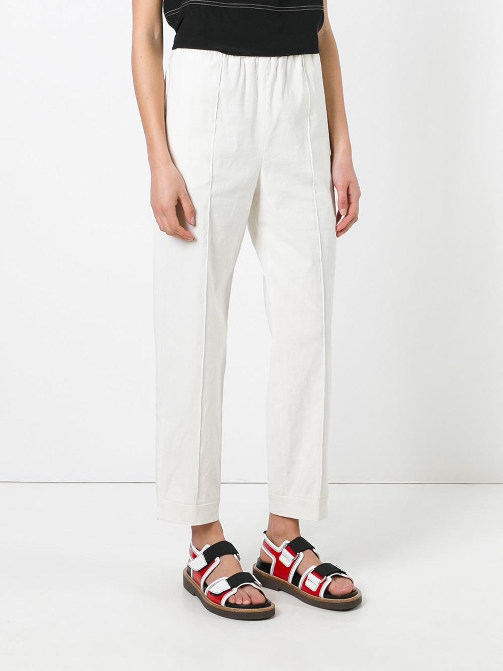 straight leg trousers