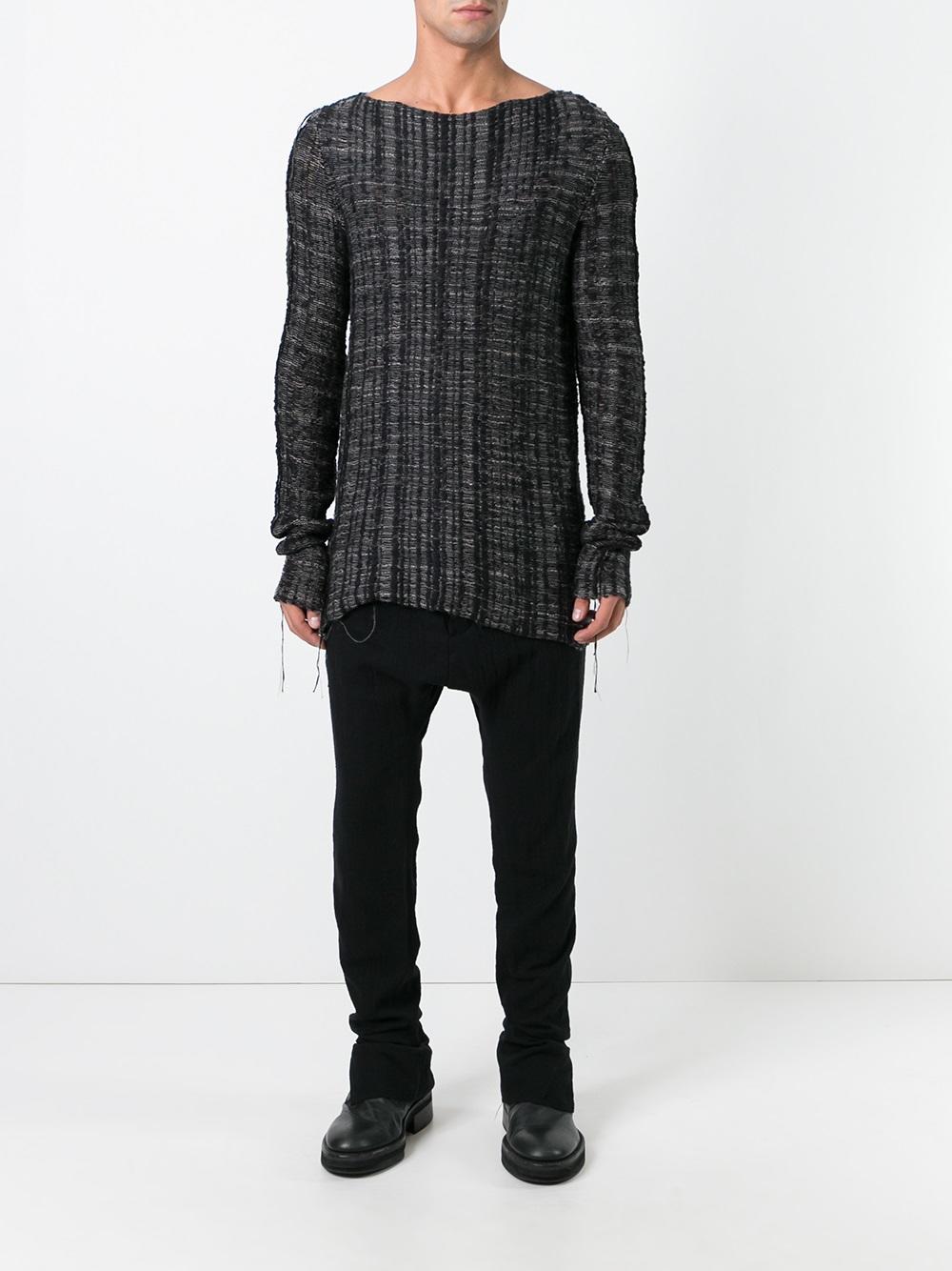 striped boat neck sweatshirt