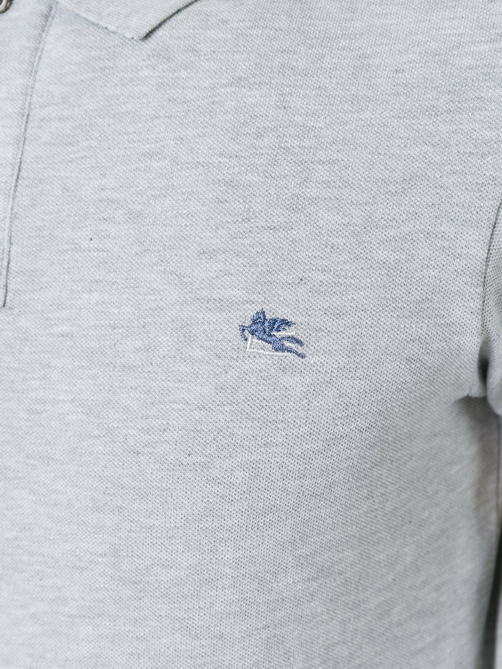 embroidered logo polo shirt