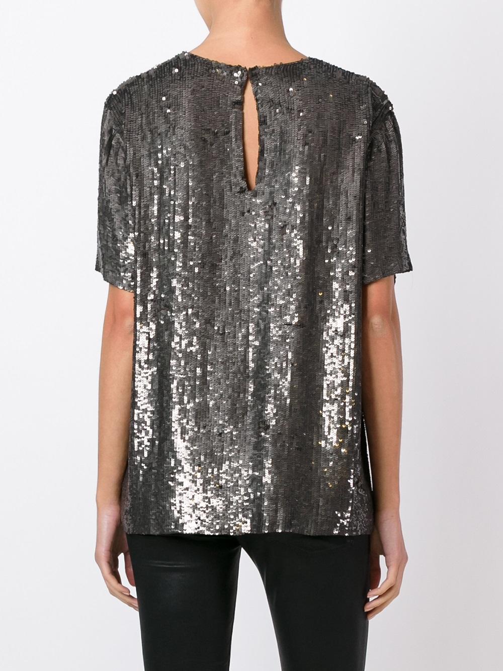 sequin detail blouse