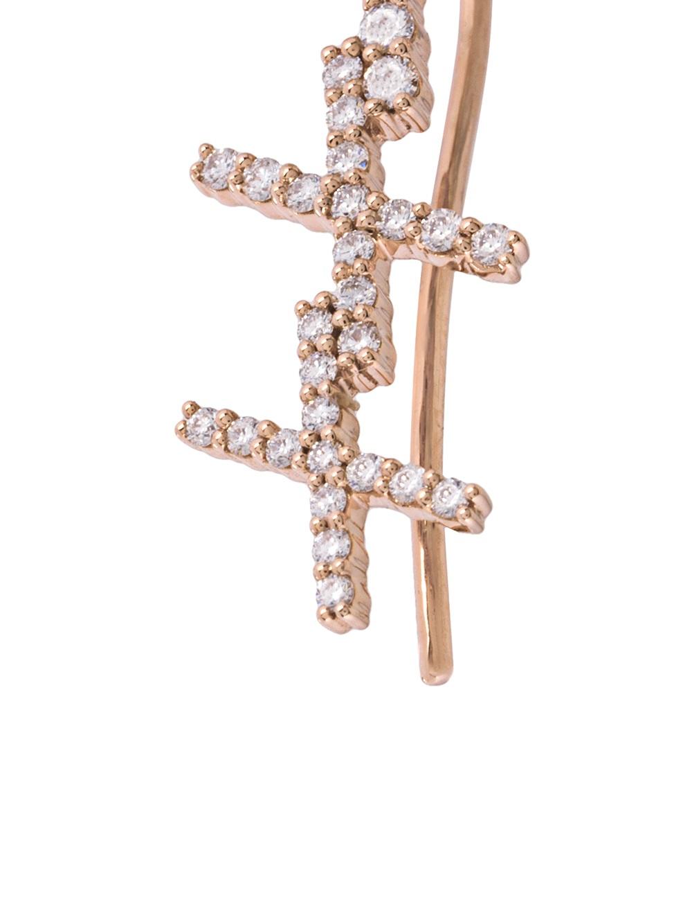 'KATIA' diamond cuff earring