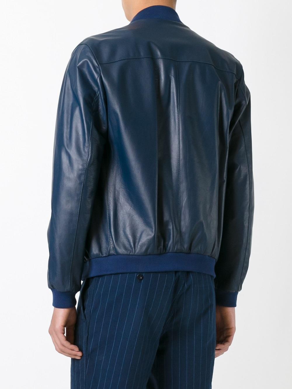 zipped bomber jacket