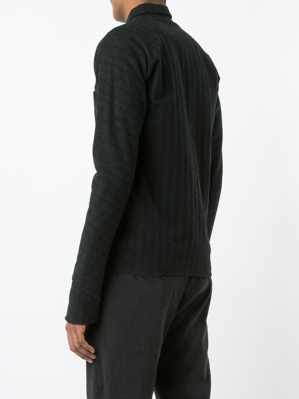 raw edge detail shirt 