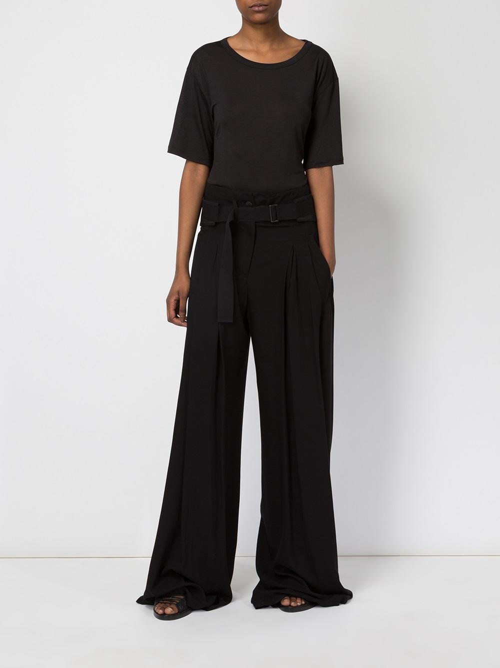 belted palazzo pants
