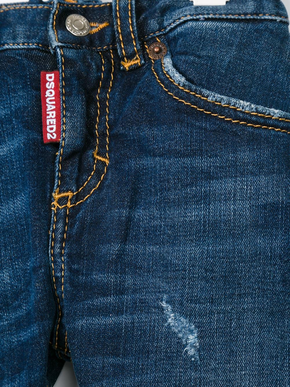 ripped detail jeans