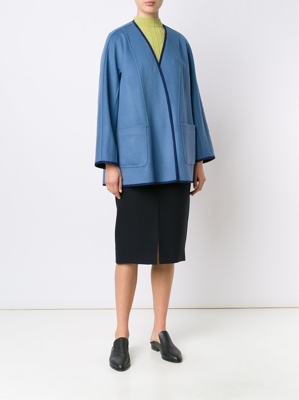draped cropped jacket