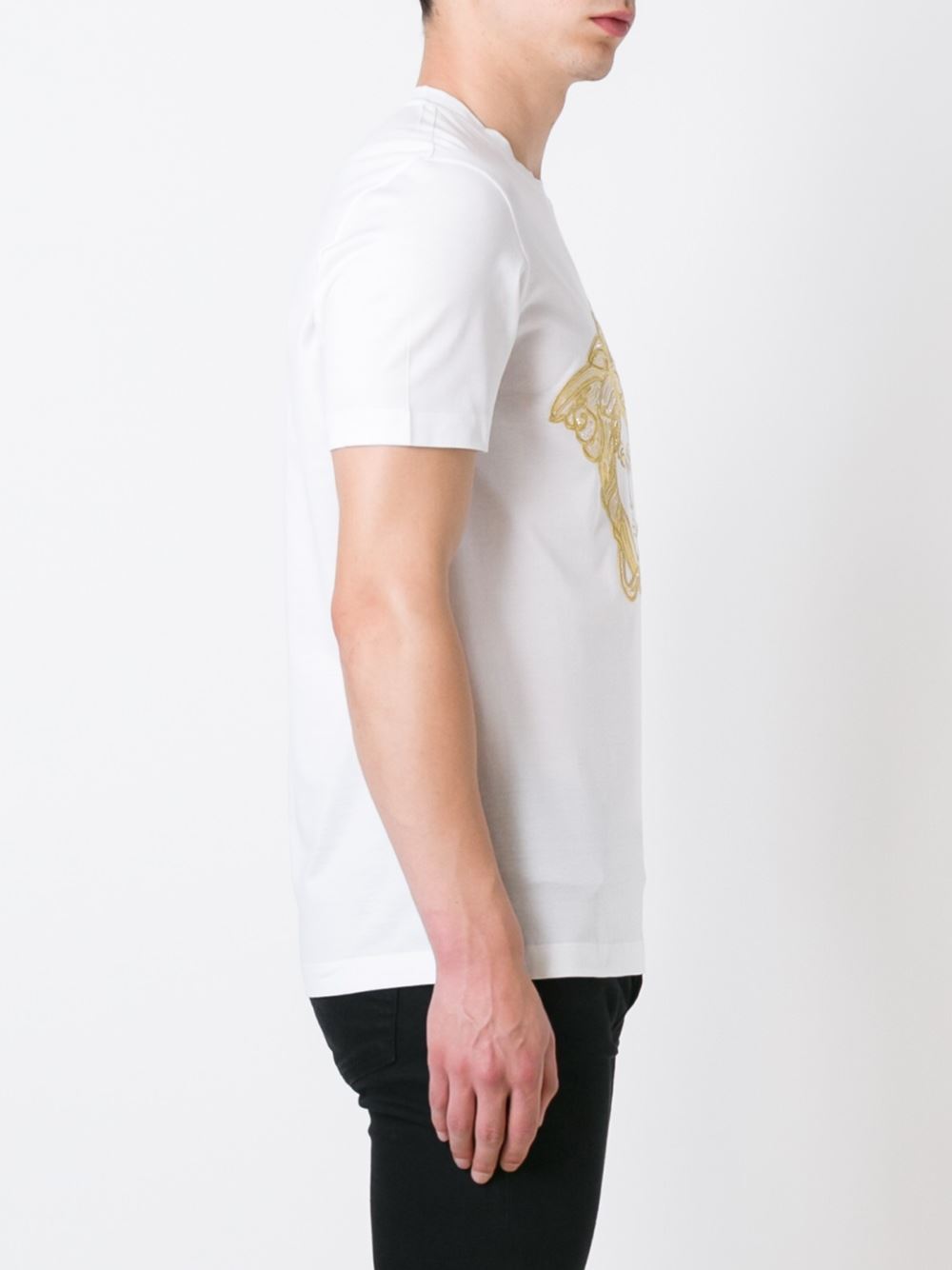 embroidered Medusa head T-shirt