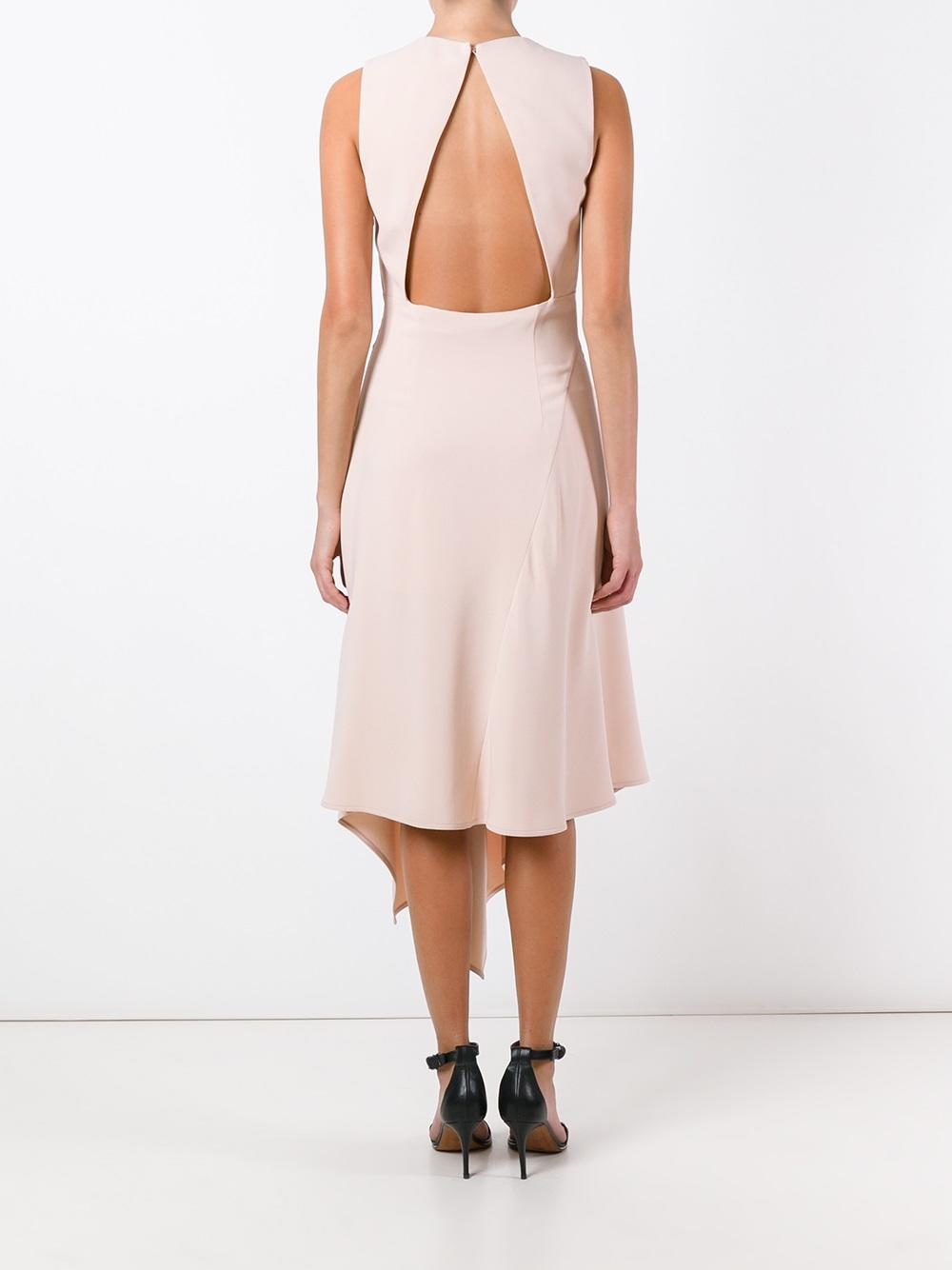 cut-out back midi dress