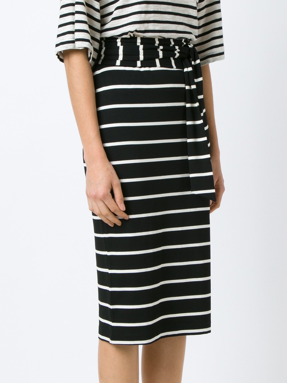 striped skirt