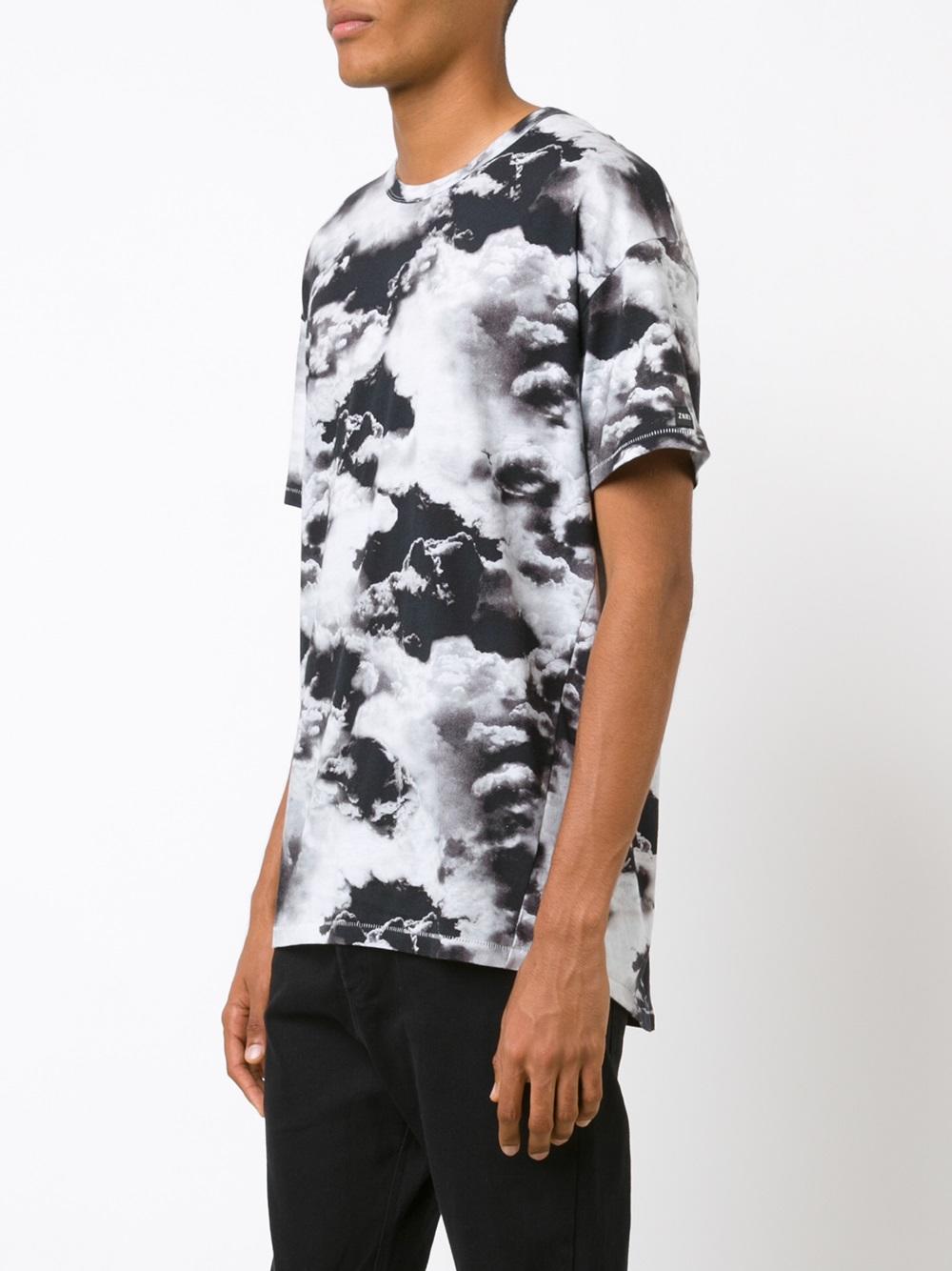 cloud print T-shirt 