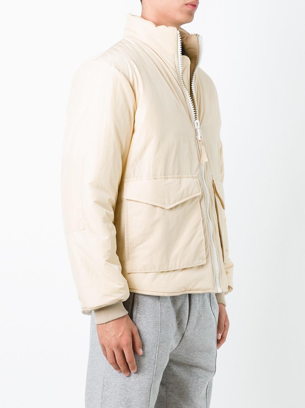 puffed funnel jacket