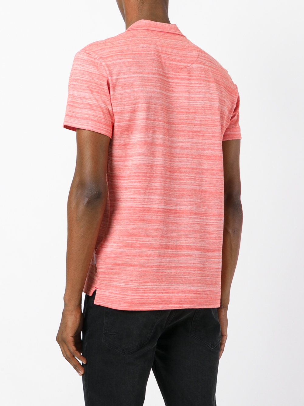 stylised stripes polo shirt 