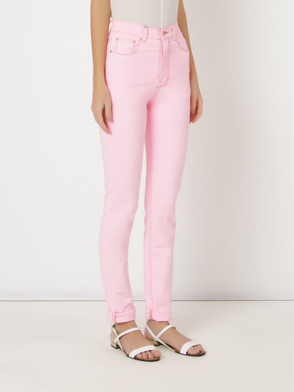 high waist flared trousers