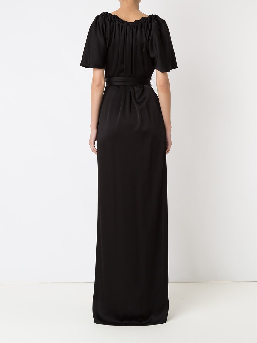 tie waist gown