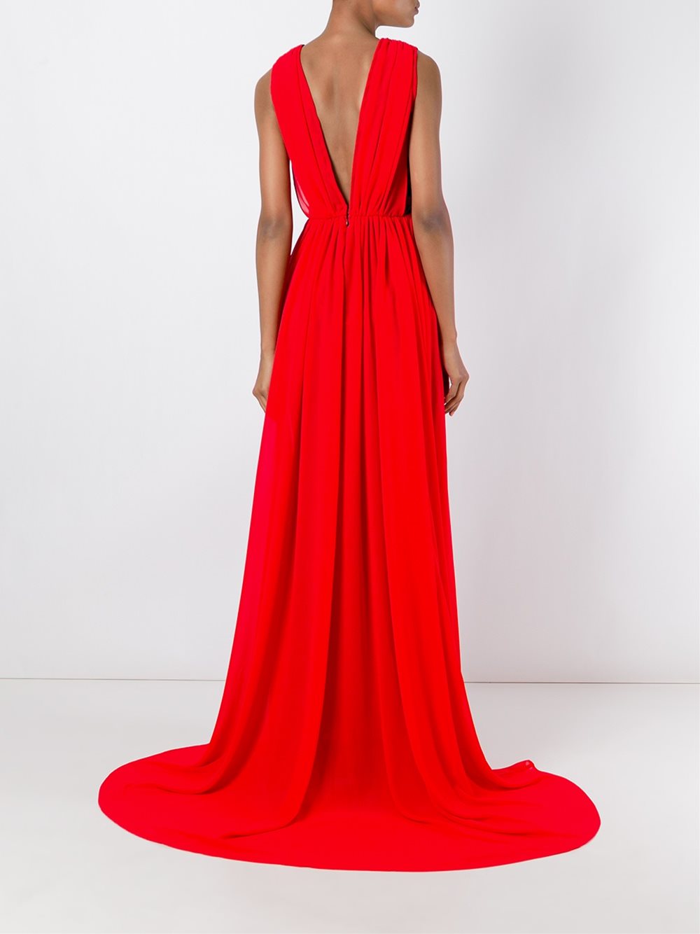 lace panel slit dress