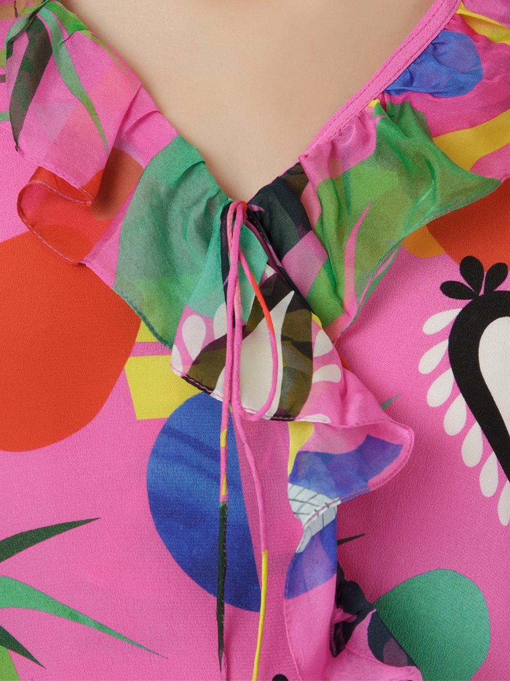 'Niemeyer' wrap blouse