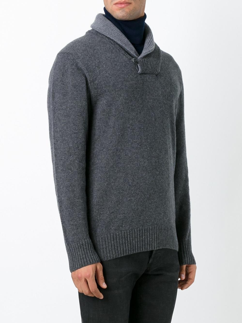 shawl collar jumper