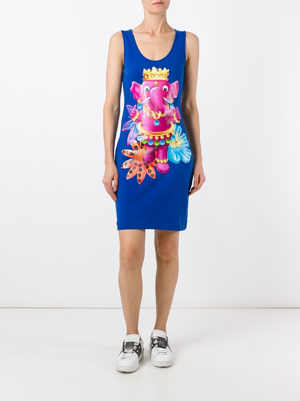 crowned elephant tank dress