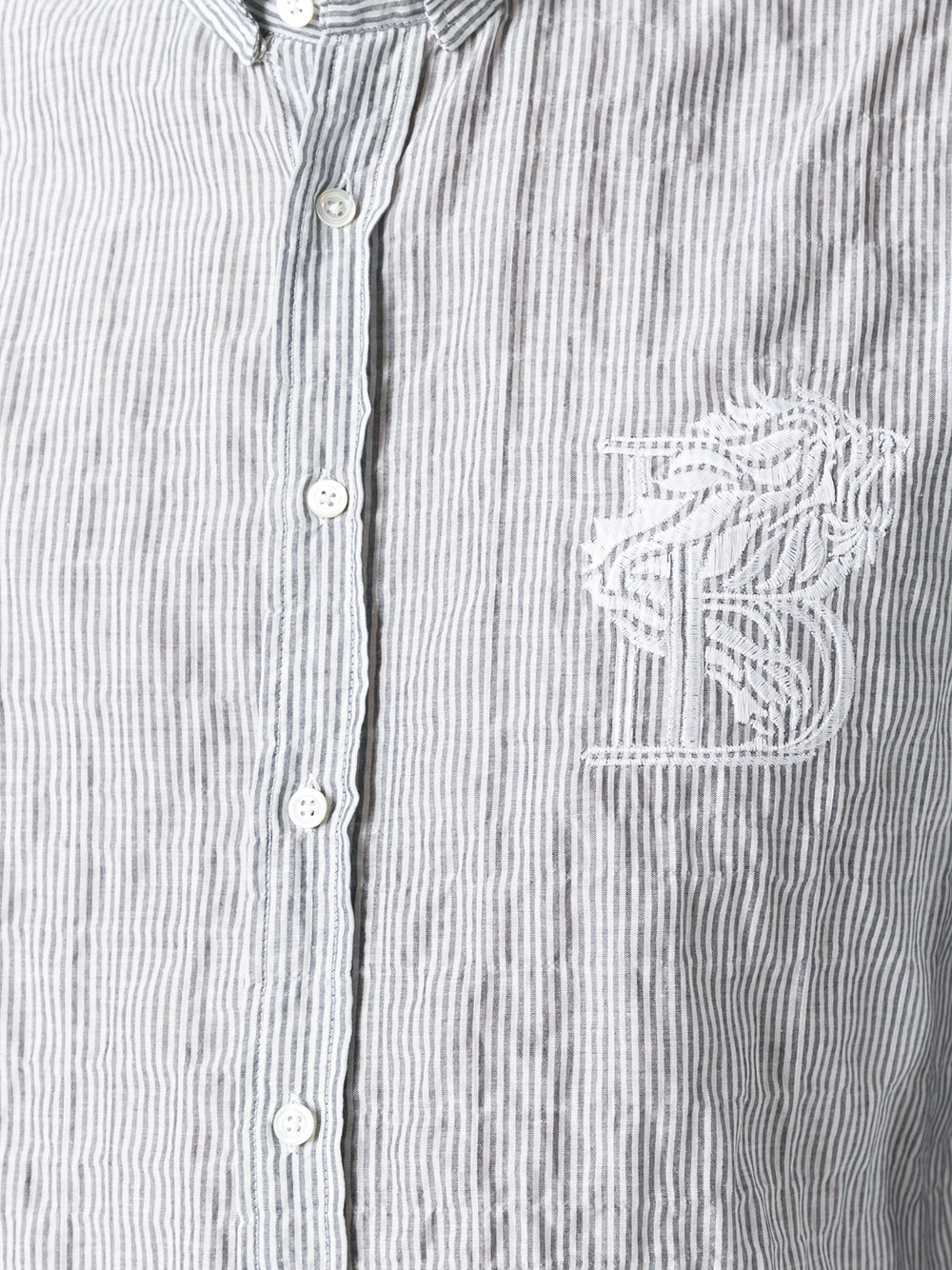 lion pinstriped shirt