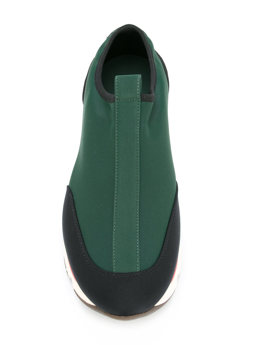 block panel slip on trainers