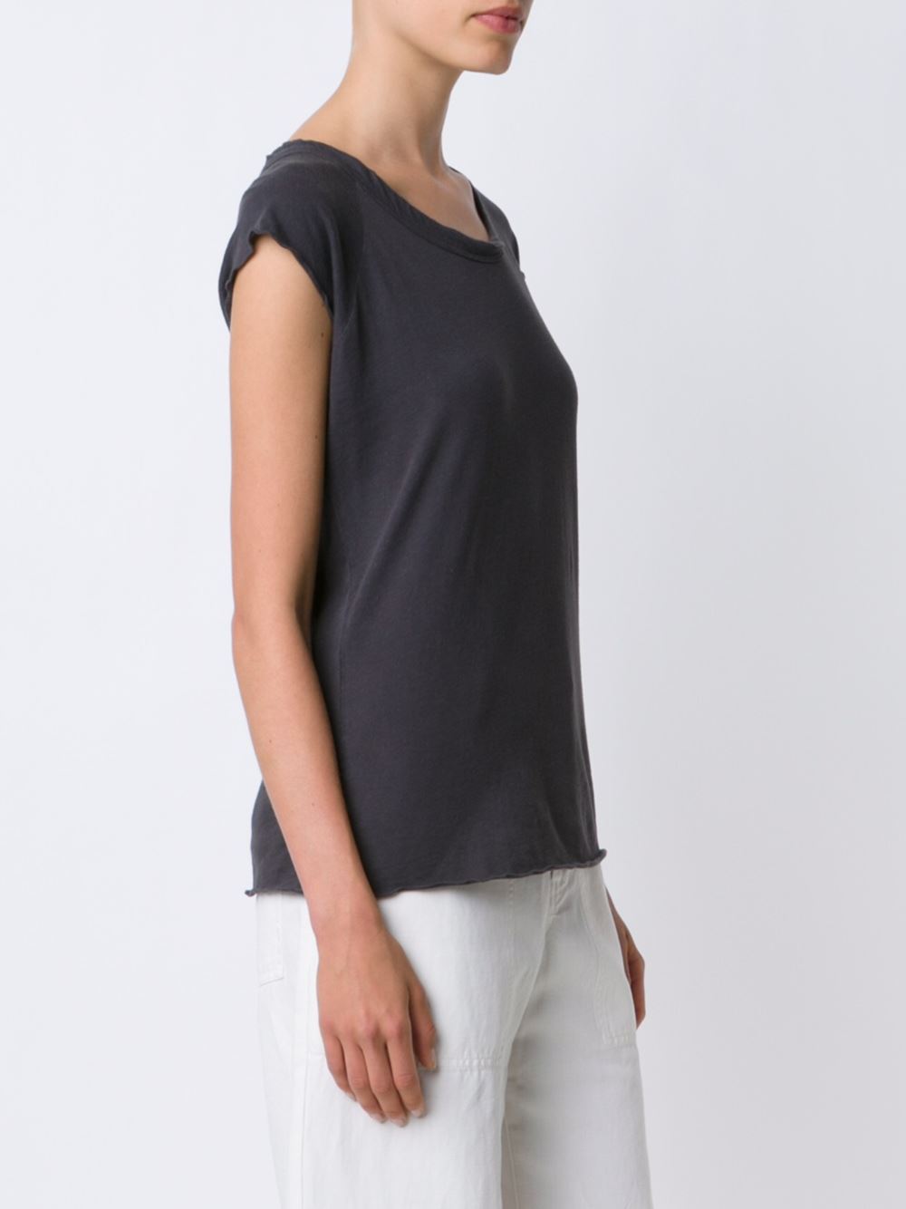 raw hem top