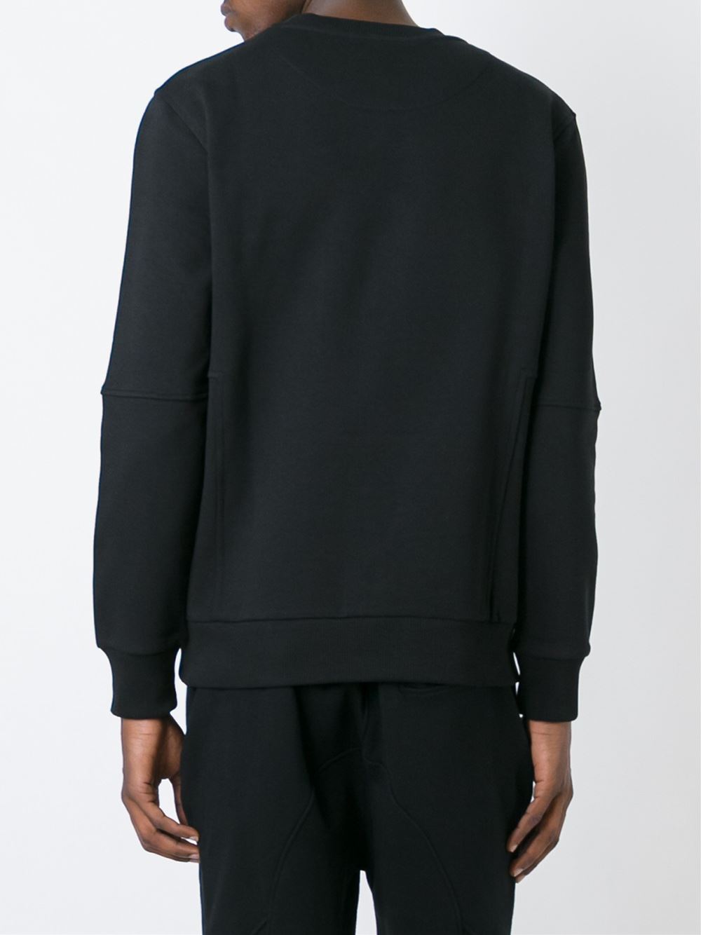 embroidered logo sweatshirt