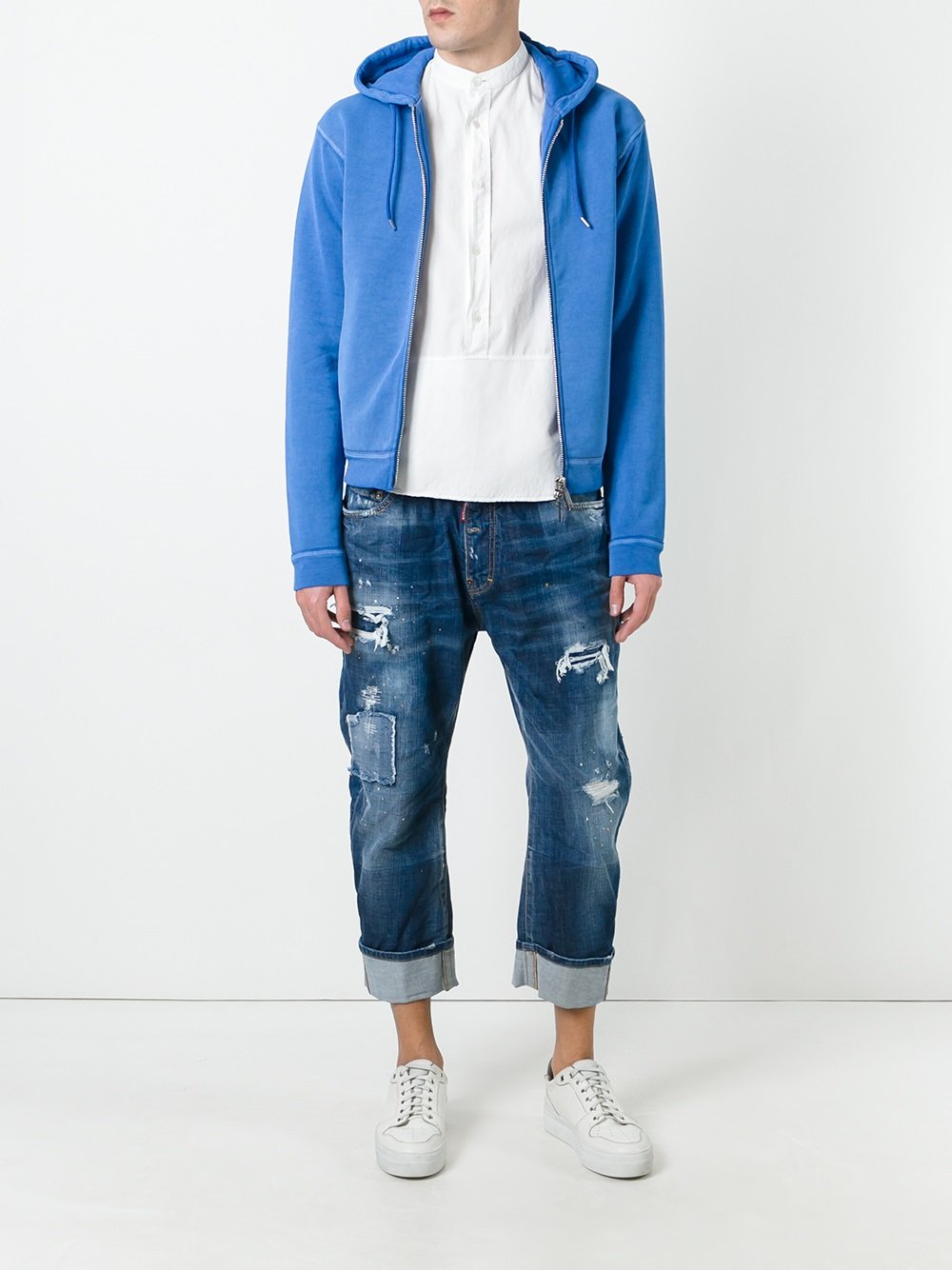 Big Brother distressed cropped jeans