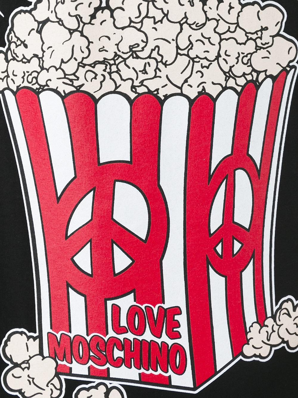 'Pop Corn' print T-shirt