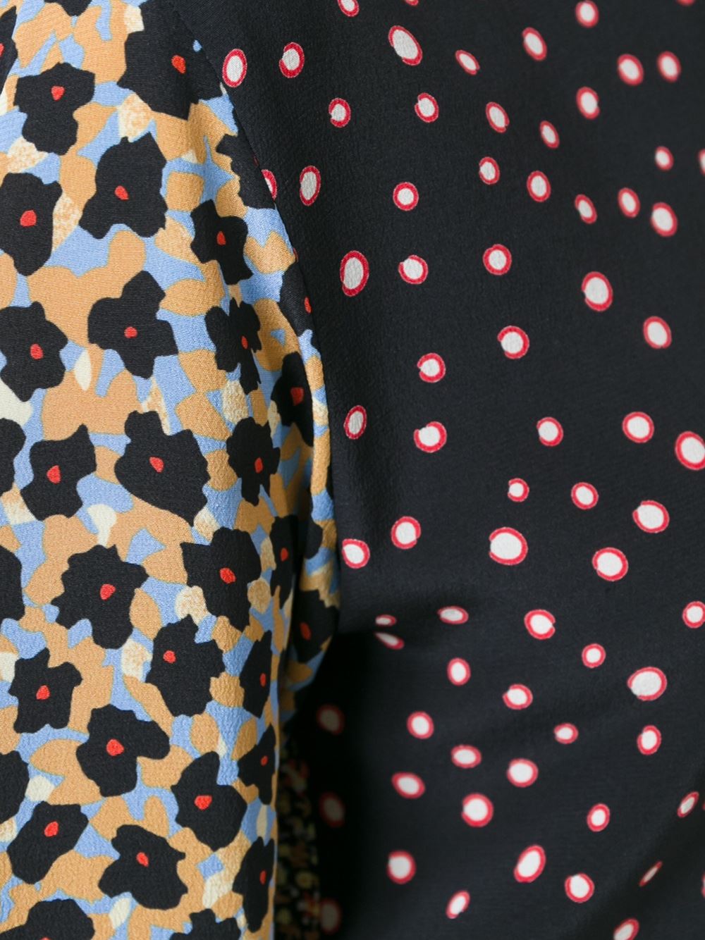 multi floral print shirt