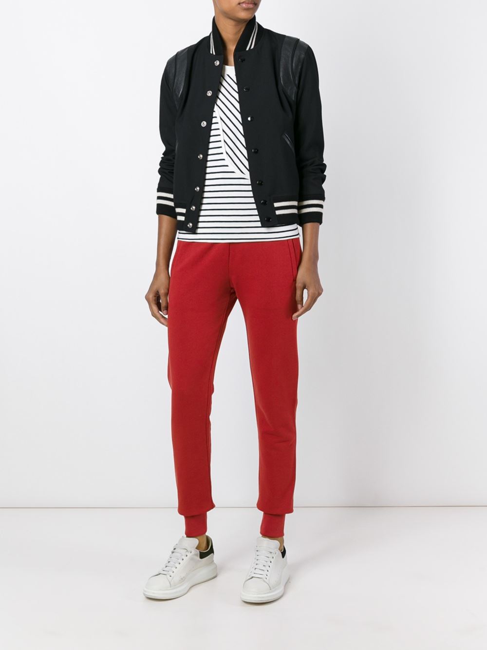 slim fit track pants