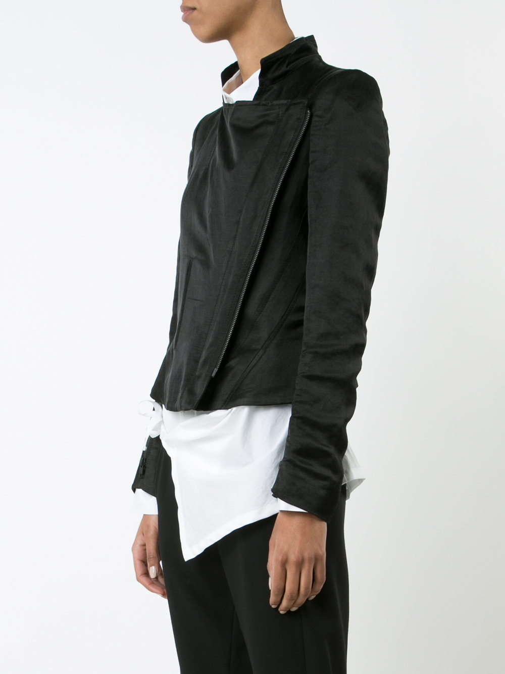cropped biker jacket